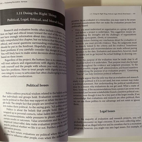 Evaluating Recreation Services: Making Enlightened Decisions 4th Ed Paperback - Picture 7 of 11